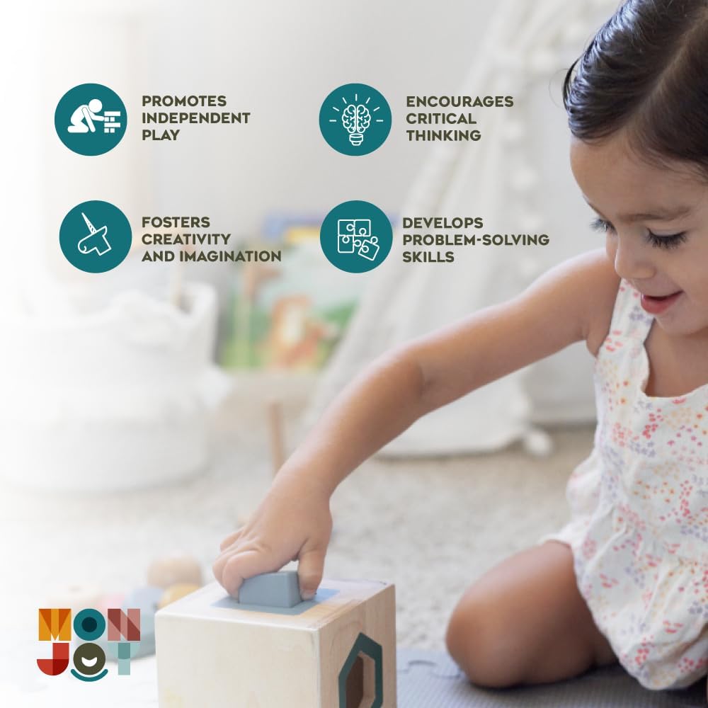3-in-1 Wooden Montessori Toys for Toddlers 1-3